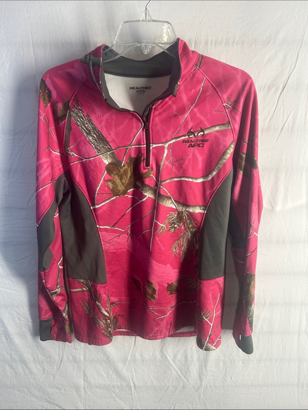 Realtree Pink Camo Half-Zip Utility Jacket
